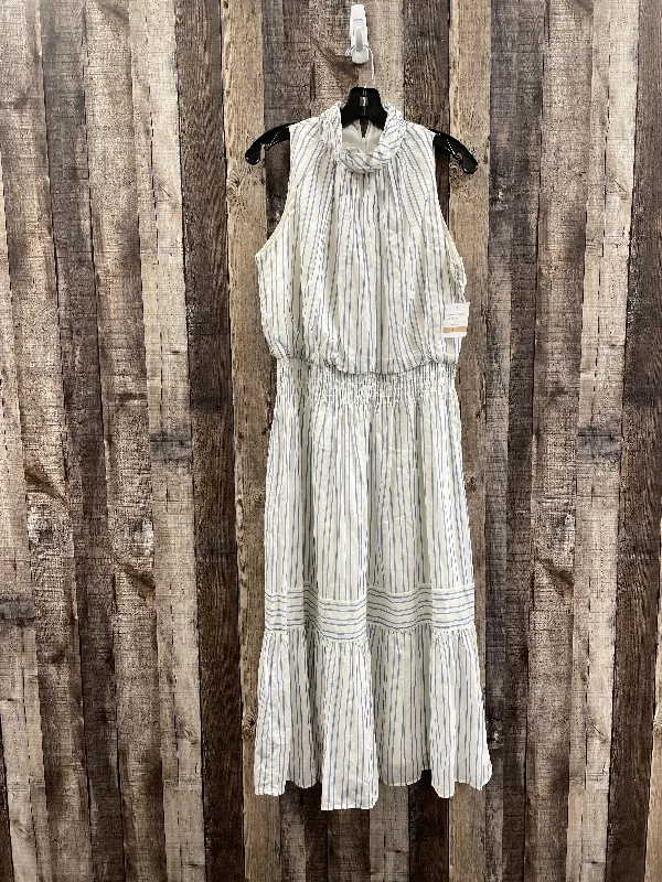 Bargain Blast Striped Pattern Dress Casual Midi Just Taylor, Size 12