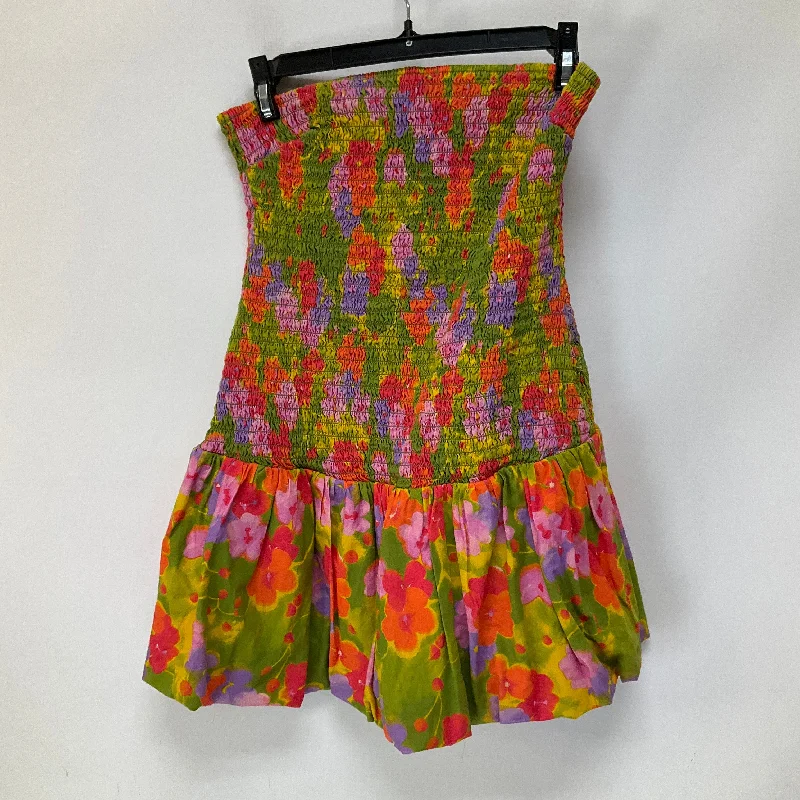 Huge Savings Floral Print Dress Casual Short Urban Outfitters, Size M