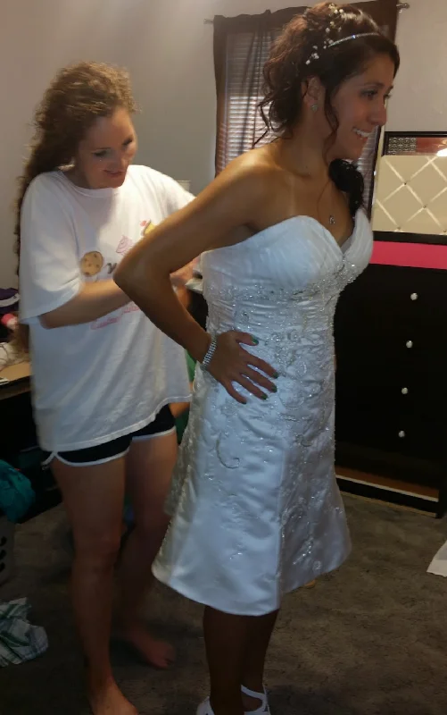 Lowest Prices Other Custom Strapless Sweetheart Tea-Length Fit and Flare