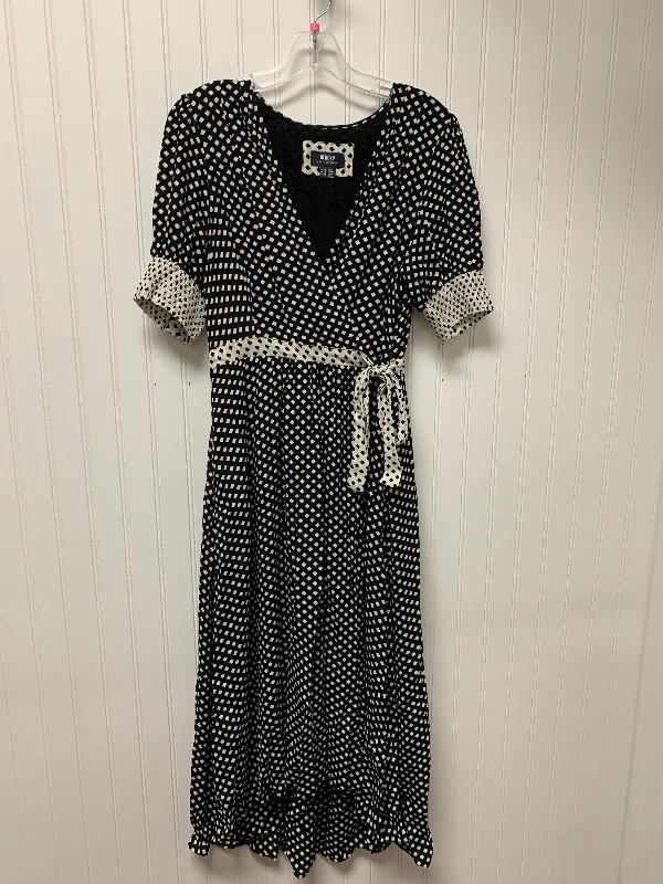 Price Drop Alert Black & White Dress Casual Maxi Maeve, Size S