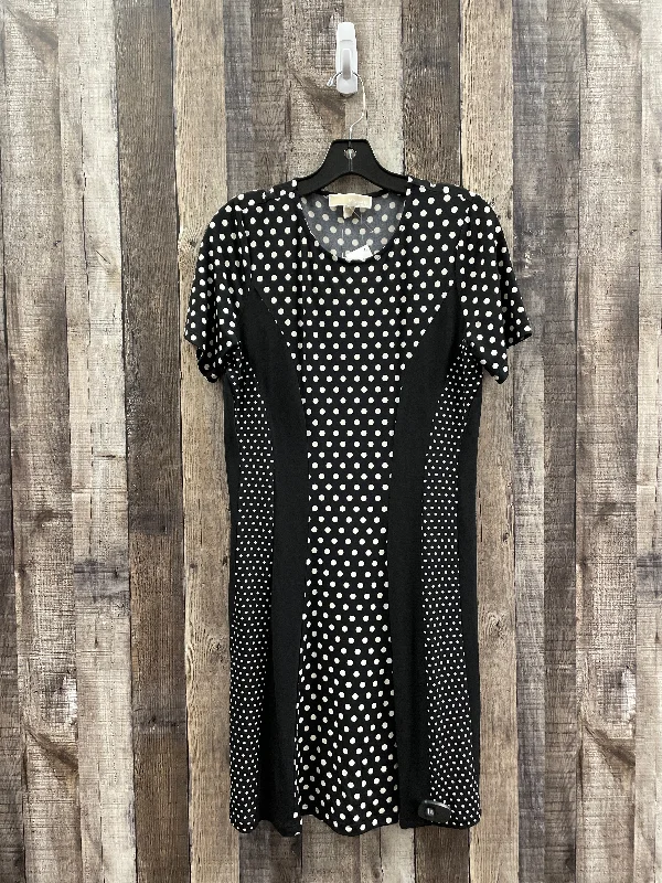 Major Savings Black & White Dress Casual Midi Michael Kors, Size M
