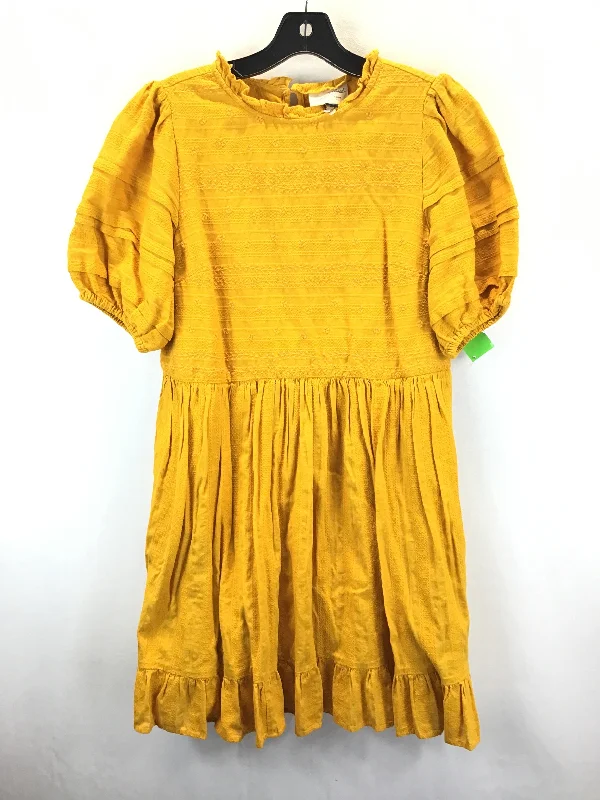 Today’s Special Yellow Dress Casual Short Universal Thread, Size S