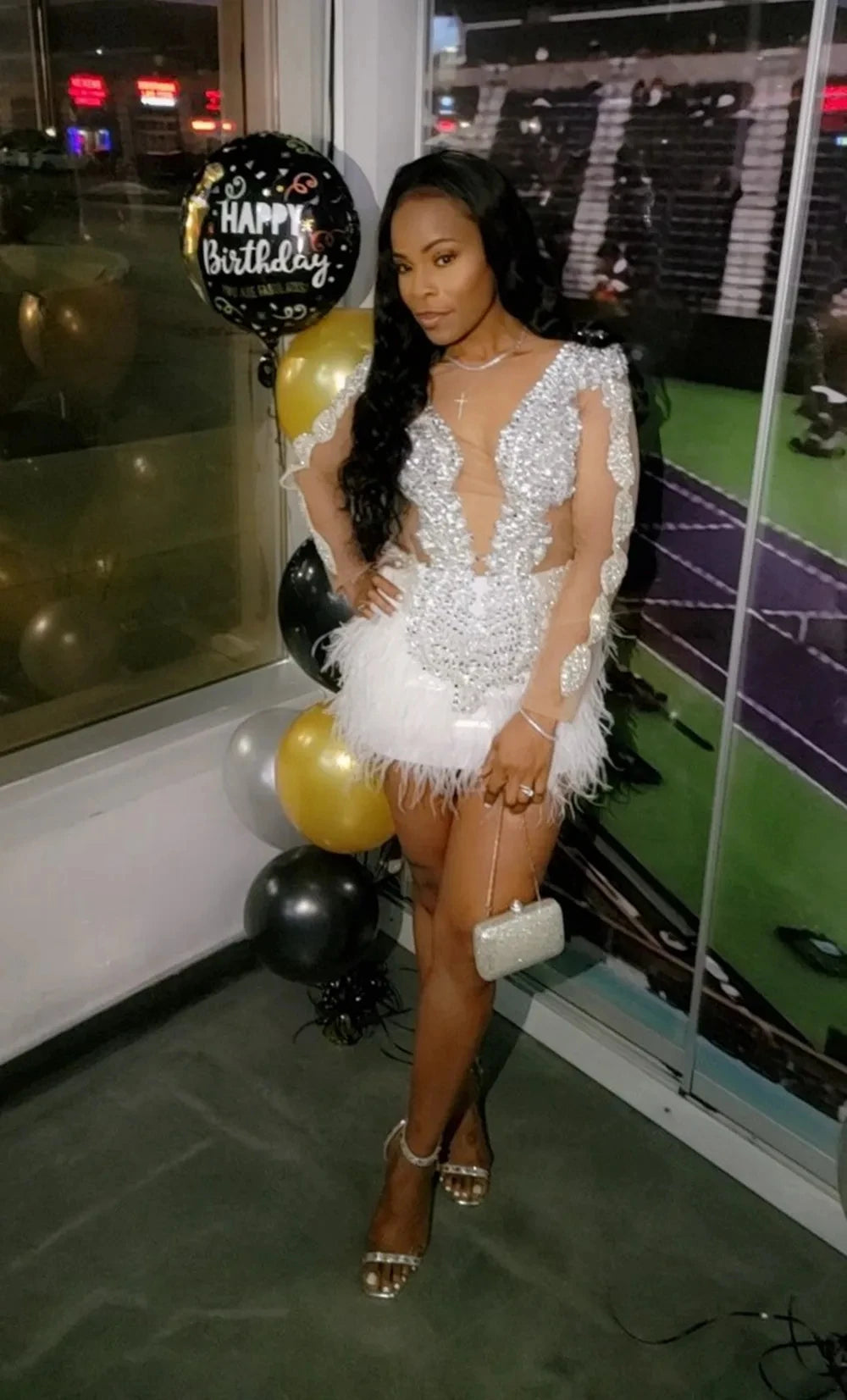 Markdown Madness Sheer Beaded White Feather Long Sleeve African Cocktail Dresses Black Girls Short Prom Dresses Birthday Party Gowns Homecoming Markdown Madness Sheer Beaded White Feather Long Sleeve African Cocktail Dresses Black Girls Short Prom Dresses Birthday Party Gowns Homecoming