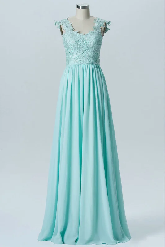 Discount Days Backless Mine Blue Bridesmaid Dress with Lace Top