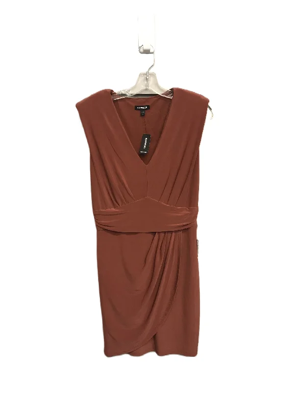 TIME-Limited Offer Brown Dress Work By Express, Size: M