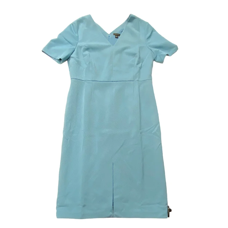 Limited Edition Blue Dress Casual Midi Ann Taylor, Size 12