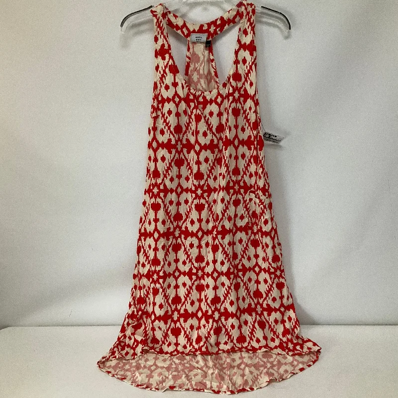 Special Discount Red & White Dress Casual Short Kavu, Size M