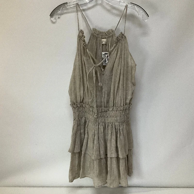 Act Now White Dress Casual Short Cmc, Size S