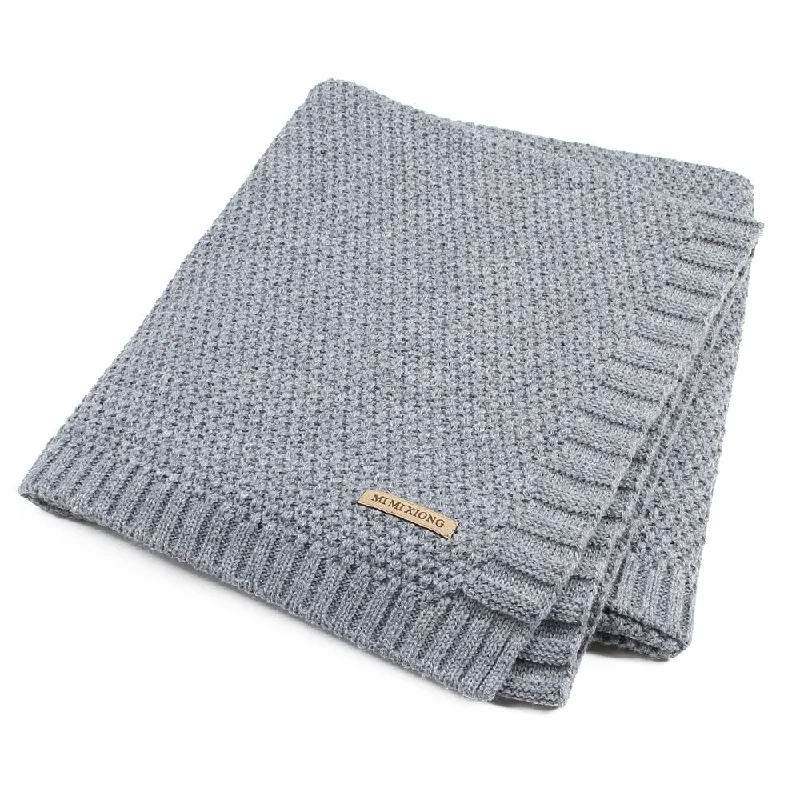 Weekend Flash Sale Super Soft Baby Blanket Knitted Swaddle Wrap Blankets