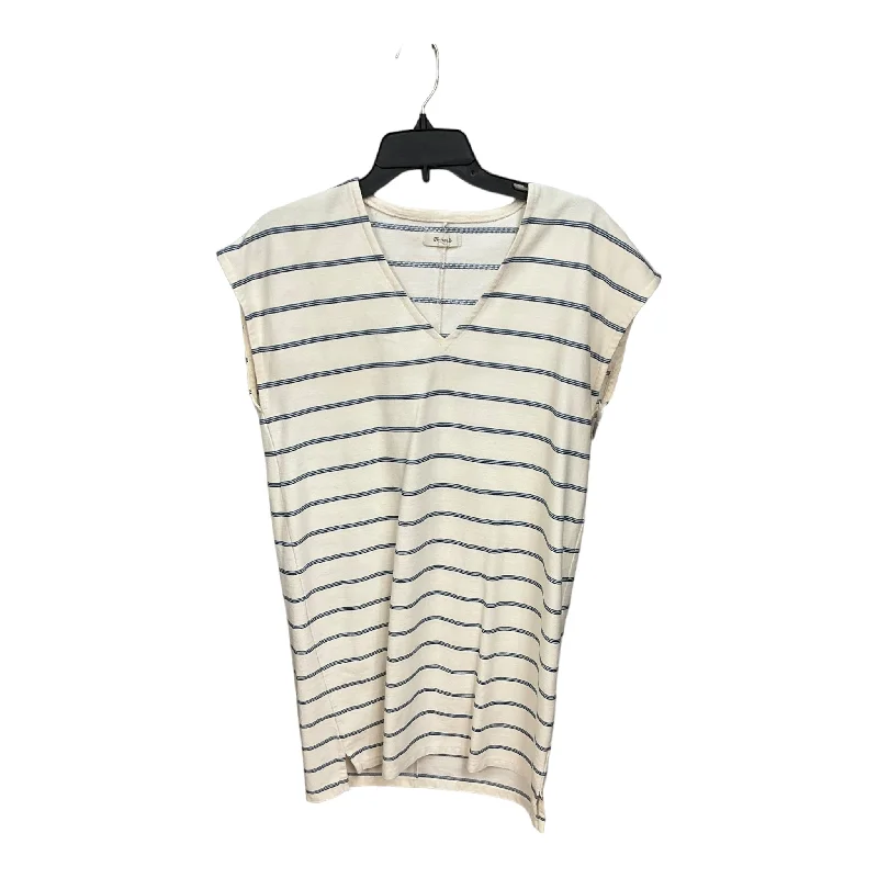 Limited Time Discount Striped Pattern Dress Casual Midi Madewell, Size S