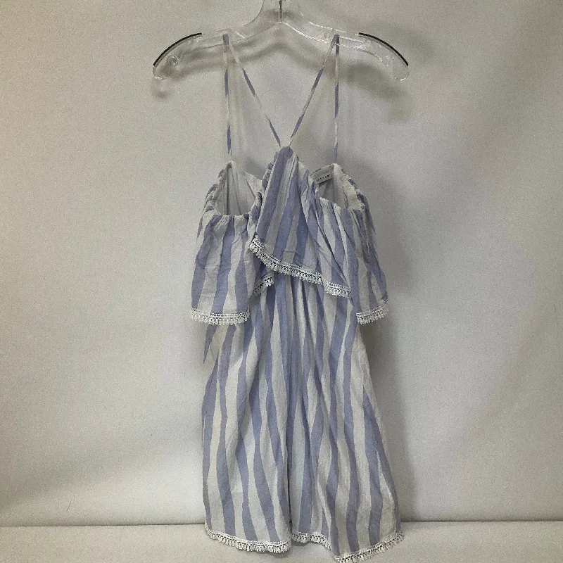 Weekend Deal Striped Pattern Dress Casual Short English Factory, Size M