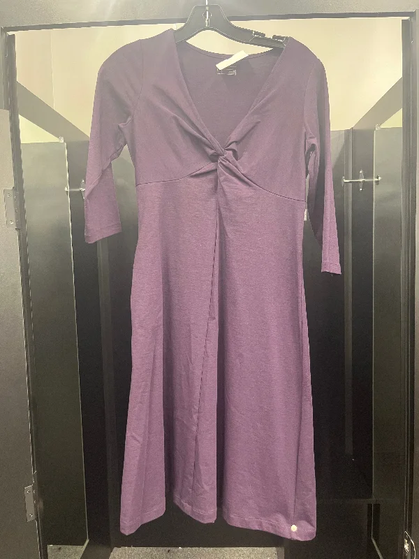 Factory Direct Sale Purple Dress Casual Midi Eddie Bauer, Size Xs