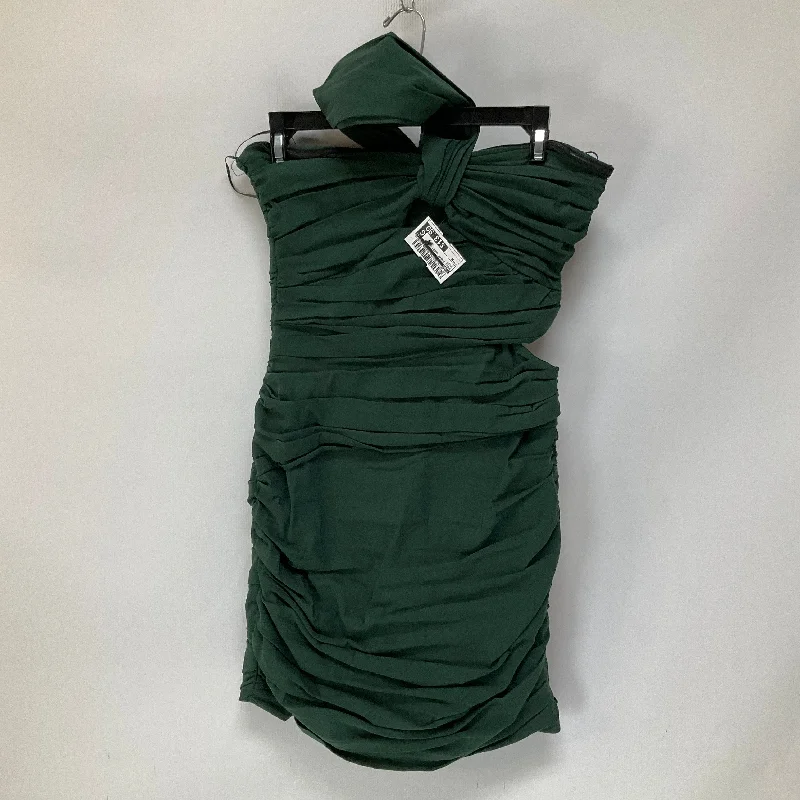Exclusive Offers Green Dress Party Short Zara, Size M