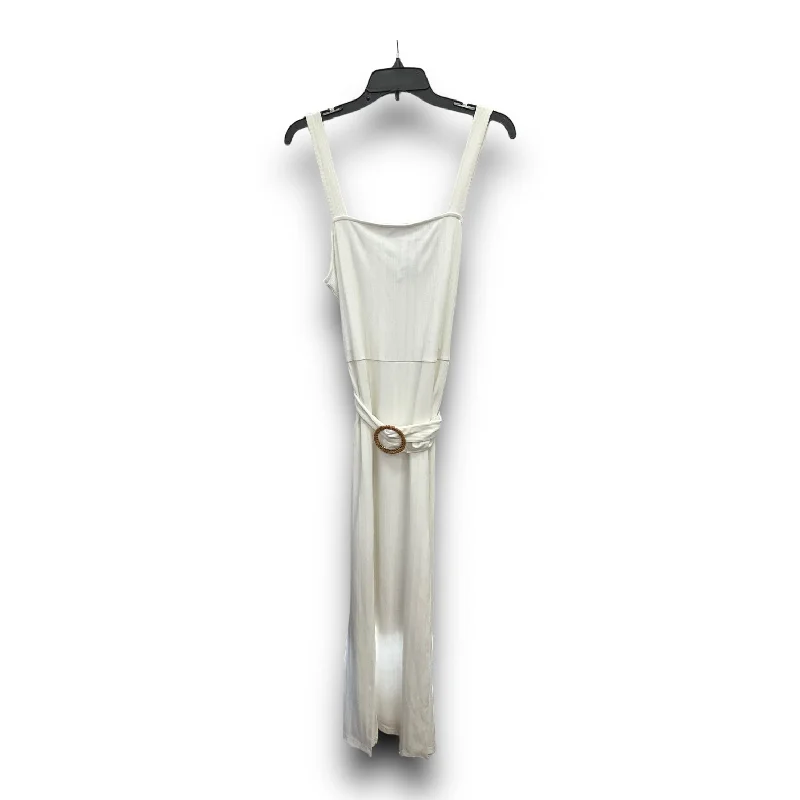 Super Sale White Dress Casual Maxi Top Shop, Size L