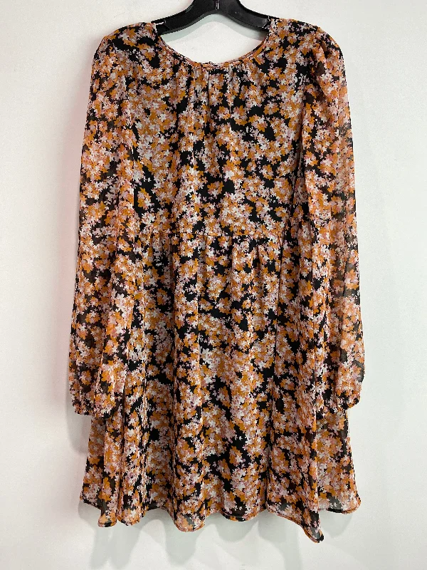 Deep Discounts Orange Dress Casual Midi Sanctuary, Size S