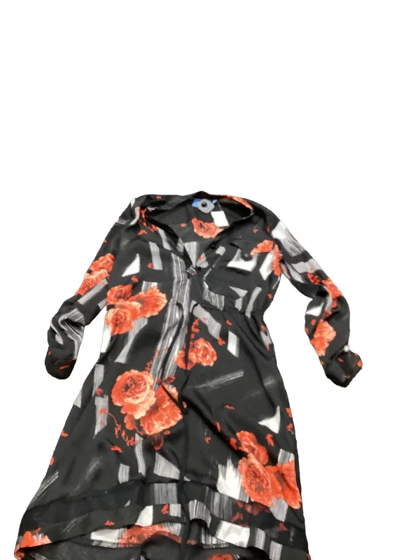 Deal of the Week Black & Red Dress Casual Midi Vera Wang, Size Xs