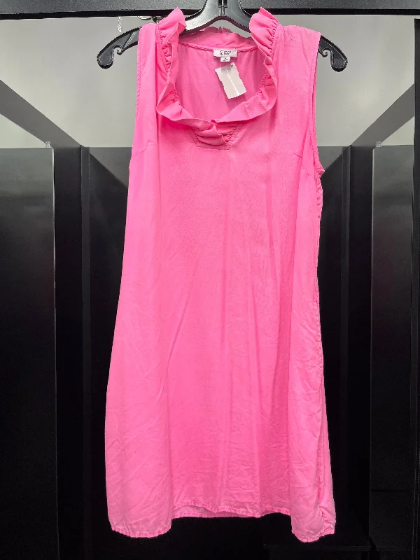 Stock Clearance Pink Dress Casual Midi Crown And Ivy, Size S