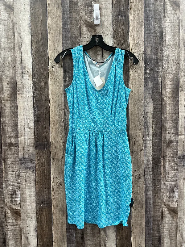 Price Cut Blue Dress Casual Midi Boden, Size Petite   Xs