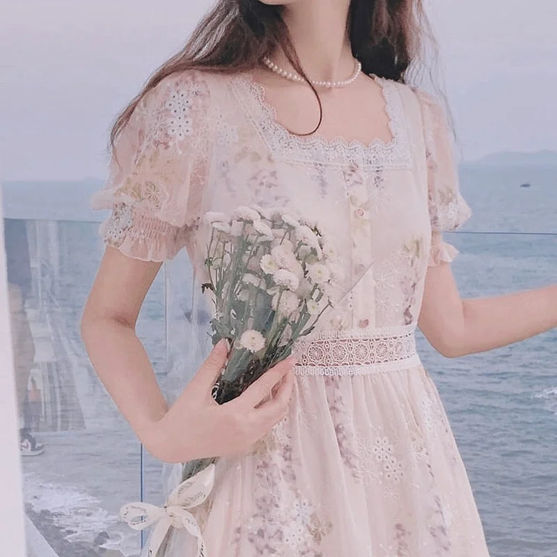Crazy Deals Back to College One Piece Dress Korean Lady Elegant Vintage Dress Women Casual Floral Design Sexy Midi Dresses Evening Lace-Up Summer Chic Crazy Deals Back to College One Piece Dress Korean Lady Elegant Vintage Dress Women Casual Floral Design Sexy Midi Dresses Evening Lace-Up Summer Chic