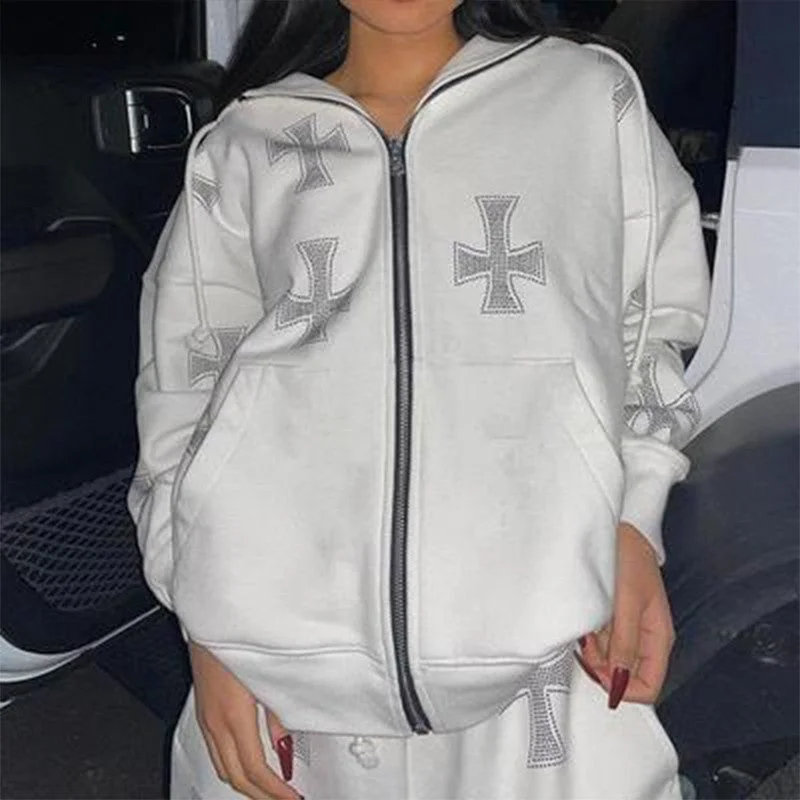 Can't Be Beat Christmas Gift Rhinestone Gothic Streetwear Long Sleeve Black Zip Hoodie Y2k Hip Hop Joggers Sweatshirt Korean Fashion Punk Sport Coat Pullover Can't Be Beat Christmas Gift Rhinestone Gothic Streetwear Long Sleeve Black Zip Hoodie Y2k Hip Hop Joggers Sweatshirt Korean Fashion Punk Sport Coat Pullover