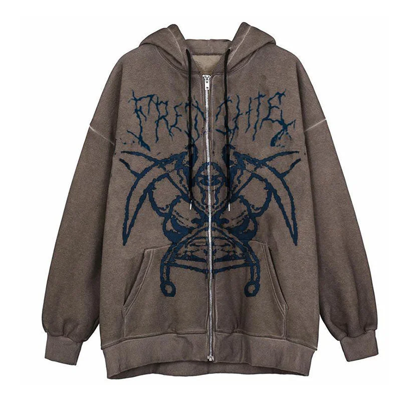 Act Now Christmas Gift Y2K Streetwear Hip Hop Coat Grim Reaper Scythe Retro Hoodie Women Loose Sports Zipper Cardigan Autumn Winter Couples Jacket Act Now Christmas Gift Y2K Streetwear Hip Hop Coat Grim Reaper Scythe Retro Hoodie Women Loose Sports Zipper Cardigan Autumn Winter Couples Jacket