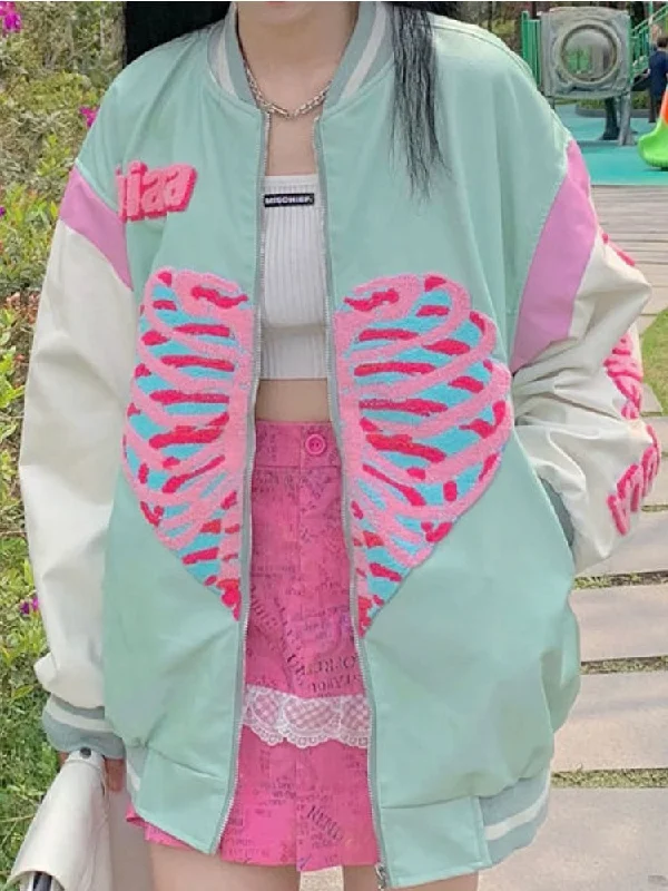 Exclusive Savings Awakecrm Deeptown Punk Skeleton Heart Print Hoodies Women Hip Hop Harajuku Oversized Zip Up Sweatshirts Female Retro Green Casual Jacket Exclusive Savings Awakecrm Deeptown Punk Skeleton Heart Print Hoodies Women Hip Hop Harajuku Oversized Zip Up Sweatshirts Female Retro Green Casual Jacket