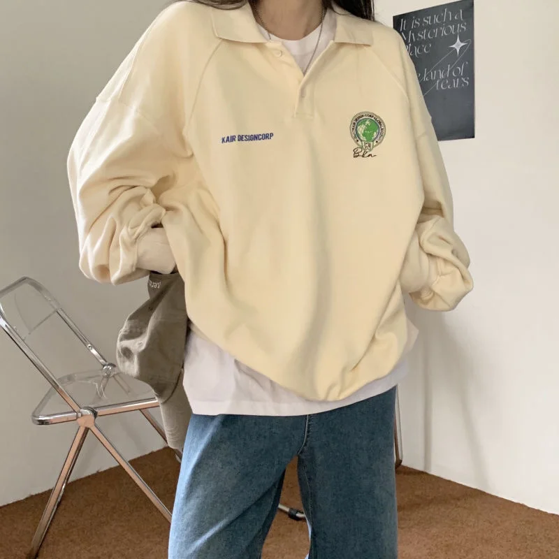 Price Drop Alert Awakecrm Deeptown Vintage Oversized Sweatshirts Casual Harajuku Top Preppy Korean Fashion Female Polo Pullovers Cute Streetwear All-Match Price Drop Alert Awakecrm Deeptown Vintage Oversized Sweatshirts Casual Harajuku Top Preppy Korean Fashion Female Polo Pullovers Cute Streetwear All-Match