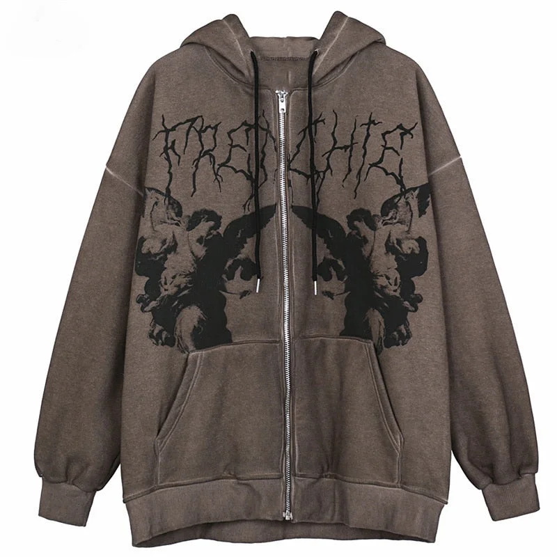 Mega Deal Awakecrm Women Hip Hop Streetwear Hoodies Women Zip Up Hoodie Angel Dark Print Jacket Coat Goth Harajuku Y2k Clothes Mega Deal Awakecrm Women Hip Hop Streetwear Hoodies Women Zip Up Hoodie Angel Dark Print Jacket Coat Goth Harajuku Y2k Clothes