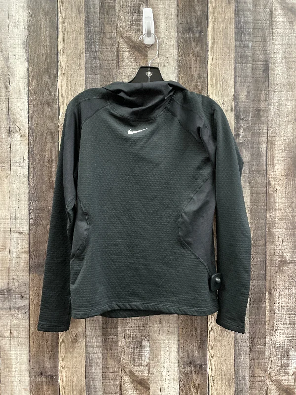 Special Price Athletic Top Long Sleeve Collar By Nike Apparel  Size: L
