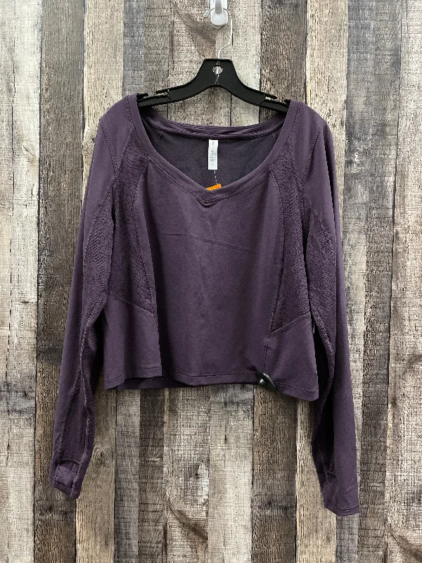 Super Deal Athletic Top Long Sleeve Crewneck By Athleta  Size: 2x