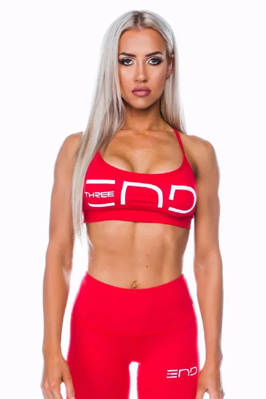 Online Only BOSS SPORTS BRA - RED