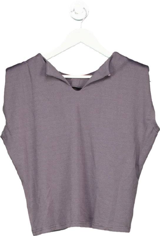 Don't Wait Dazy Grey Sleeveless Top UK S