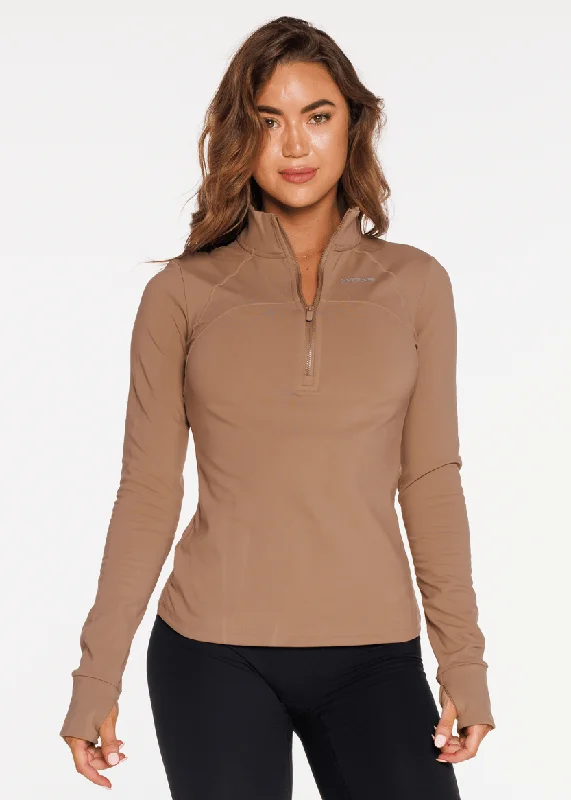 Exclusive Deal Dynamic Zip Jacket - Coffee