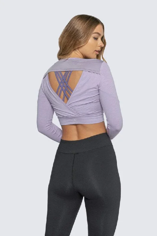 Flash Deals EASY BREEZY LONG SLEEVE PURPLE