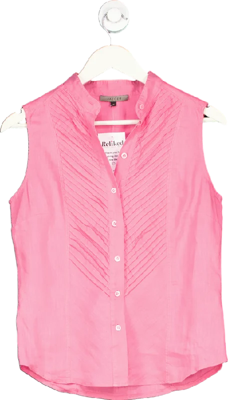 Now or Never Jaeger Pink Sleeveless Blouse UK 10