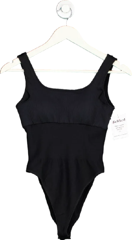 Fantastic Deals Mooslover Black Ribbed Bodysuit