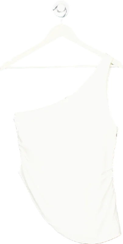 Super Deal New Look White One Shoulder Top UK 10