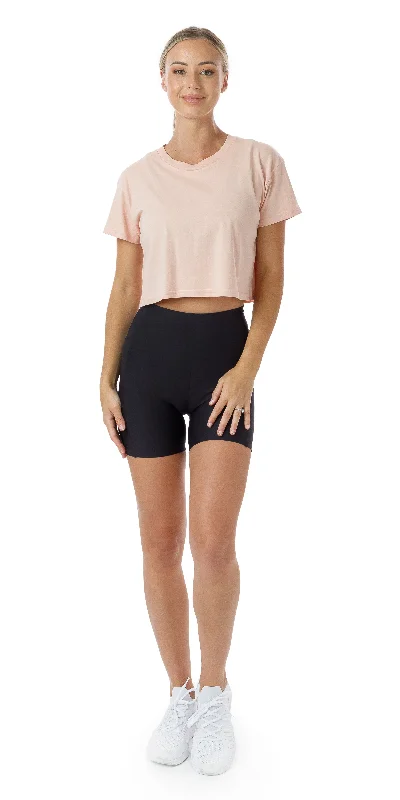 YEAR-End Clearance Pink CL Active Crop Tee