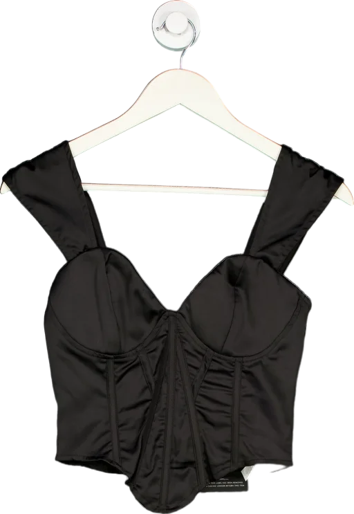 Price Drop Alert PrettyLittleThing Black Corset Top UK 6