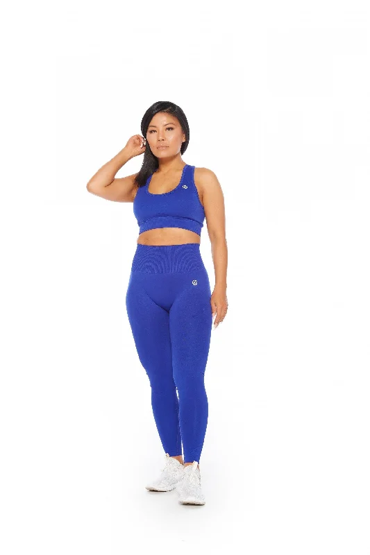 Steals and Deals Seamless Sports Bra - Royal Blue