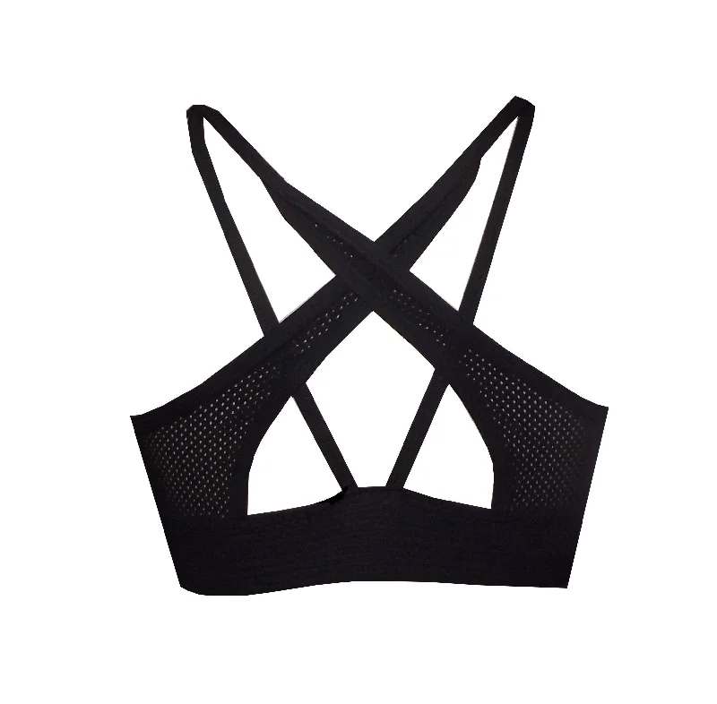 Mega Sale Star Cross Back Sports Crop Top BK113