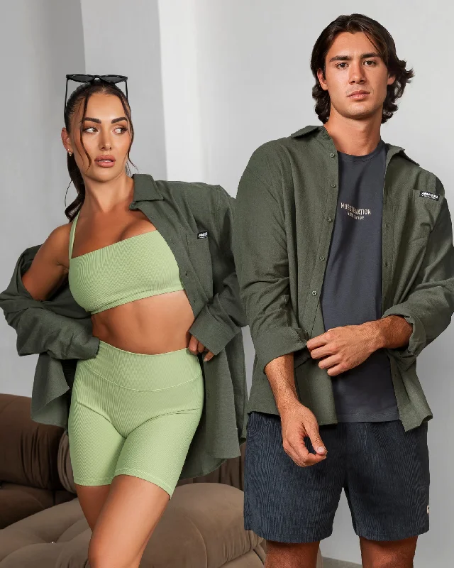 Buy Now Unisex MN Throw Over - Dark Khaki
