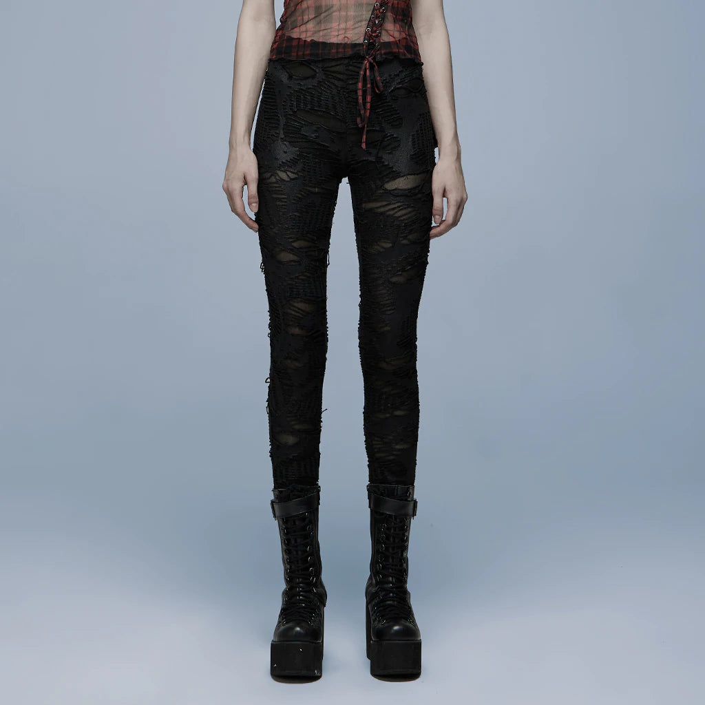 Super Savings Black Raggedy Leggings
