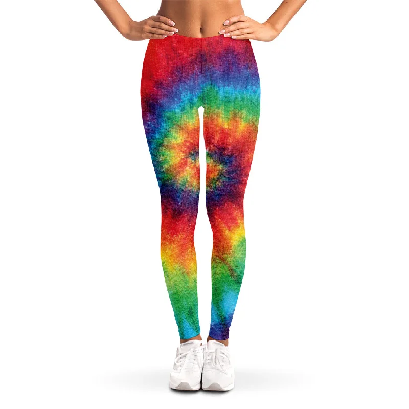 Amazing Deals Spiral Tie Dye Print Women's Leggings