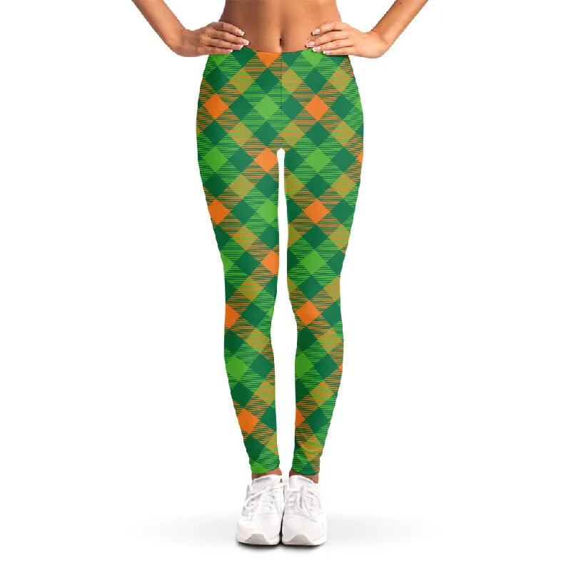Exclusive Access St. Patrick's Day Buffalo Pattern Print Women's Leggings