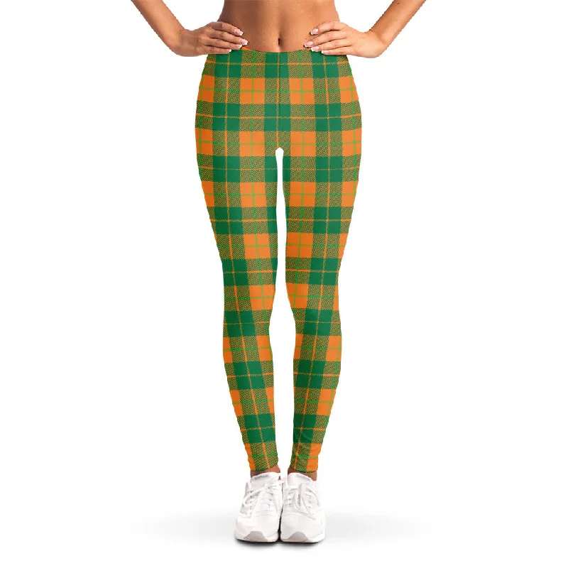 Buy More, Save More St. Patrick's Day Stewart Plaid Print Women's Leggings