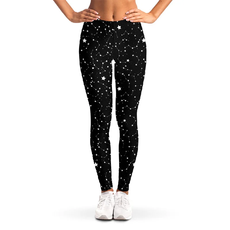 Deal of the Day Star Constellations Pattern Print Women's Leggings