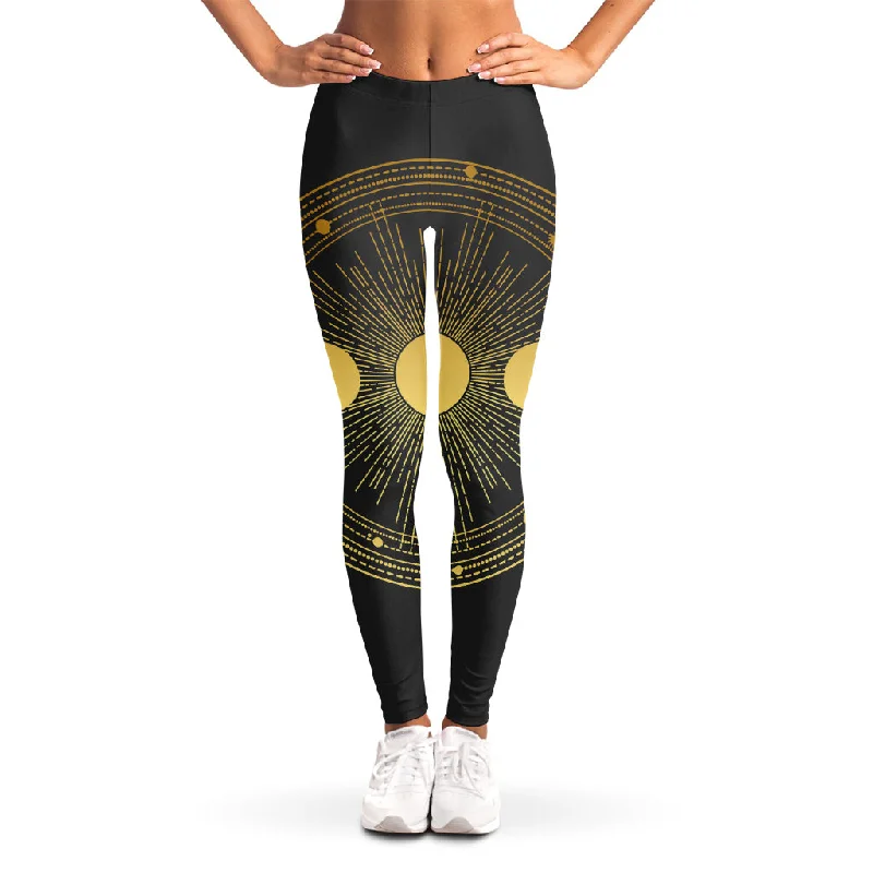 Deal of the Week Sun And Moon Phase Print Women's Leggings