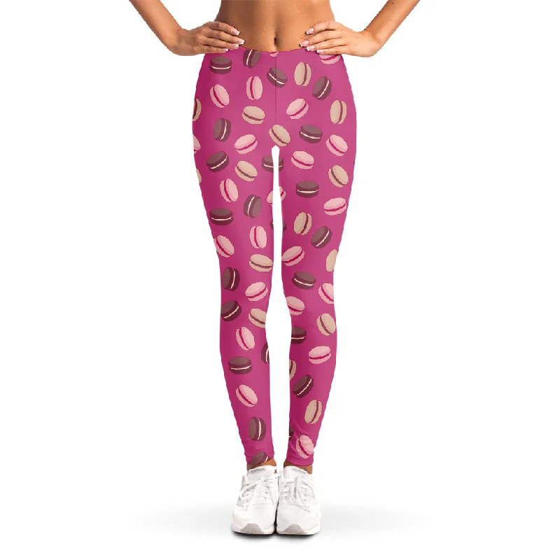 Price Meltdown Sweet Macarons Pattern Print Women's Leggings