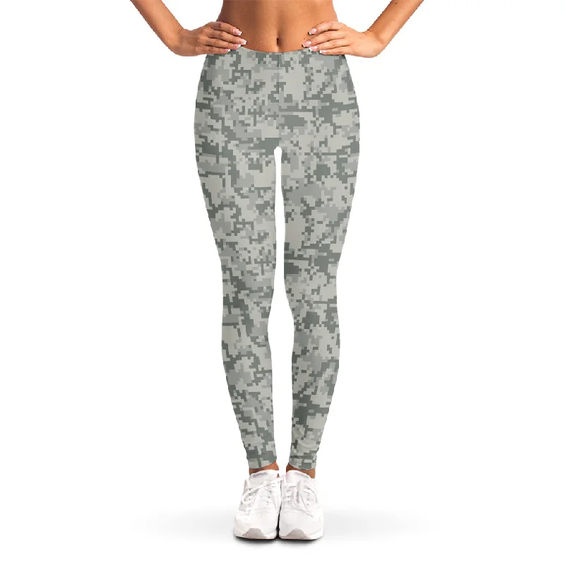 Exclusive Access Tan Digital Camo Pattern Print Women's Leggings